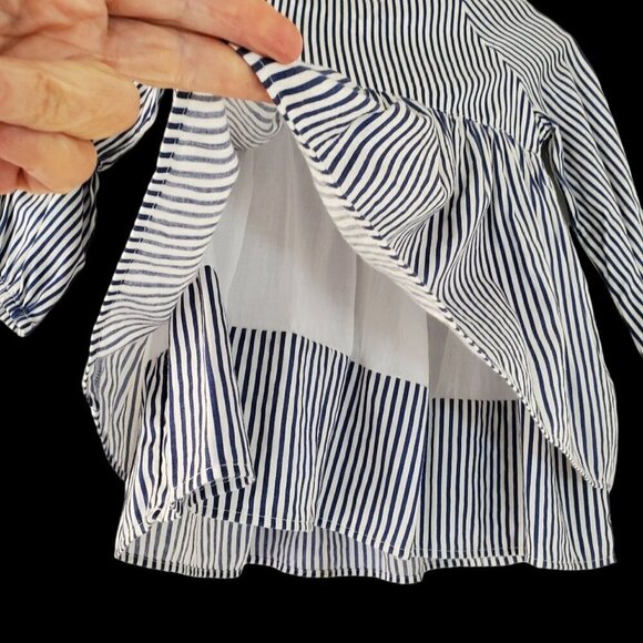 2 Pc Striped Tucker Tate Dress + Something Navy Blouson Top Baby Girl 24 Mo - Picture 8 of 13